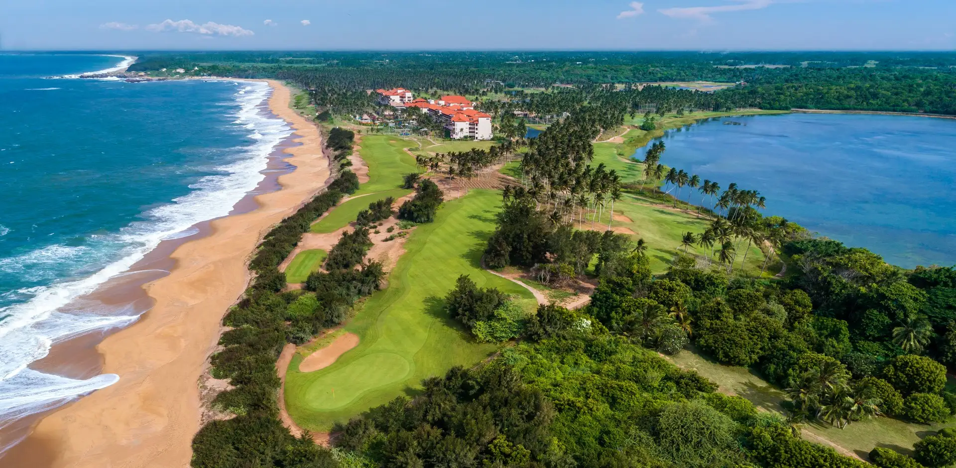 The golf course at Shangri-La Hambantota beside Sri Lanka’s southern coast